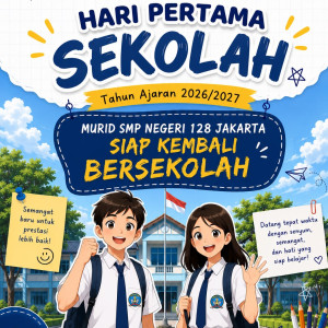 Hari Pertama Sekolah Tahun Ajaran 2026/2027 SMP Negeri 128 Jakarta Siap Kembali Bersekolah