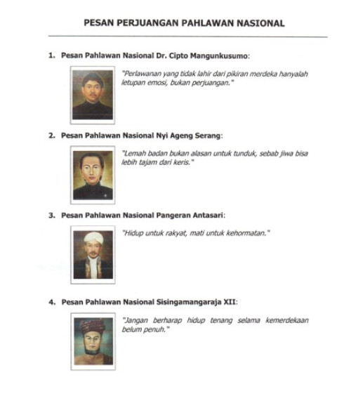 Pesan Pahlawan