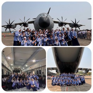Jelajah Kedirgantaraan: OSIS-MPK SMPN 128 Jakarta Hadiri Open Base AU Prancis di Lanud Halim