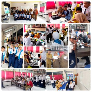 Kegiatan Cek Kesehatan Gratis di SMPN 128 Jakarta
