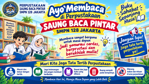AYO MEMBACA DI PERPUSTAKAAN SAUNG BACA PINTAR