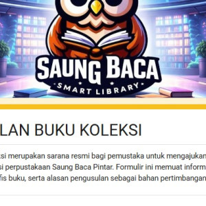 Ayo Usulkan Buku Favoritmu untuk Saung Baca Pintar SMPN 128 Jakarta