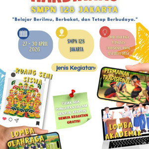 Semarak Hardiknas SMPN 128 Jakarta: Berkarya, Berprestasi, dan Berbudaya