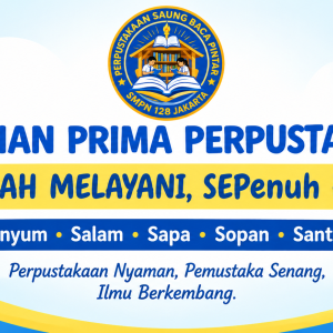 STANDAR OPERASIONAL PROSEDUR (SOP) LAYANAN PRIMA PERPUSTAKAAN SAUNG BACA PINTAR SMPN 128 JAKARTA