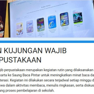 Info Kunjungan Wajib Perpustakaan Saung Baca Pintar